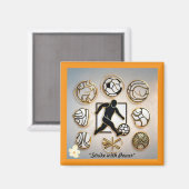 Aimant "L'art du football dynamique" (Recto/Verso)