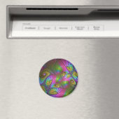 Aimant L'Art Fractal Abstrait, Lumineux Et Coloré (In Situ (Lave-vaisselle))