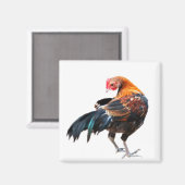 Aimant L'art lumineux du poulet (Recto/Verso)