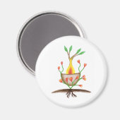 Aimant L'art Plante de l'enfant (Recto/Verso)