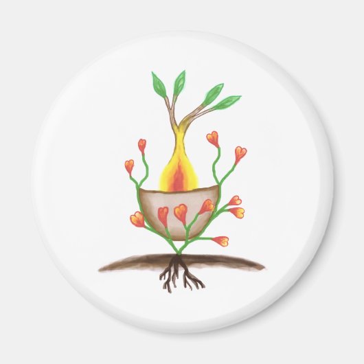 Aimant L'art Plante de l'enfant (Devant)