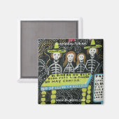 Aimant L'art populaire de Guanajuato, Día de los Muertos (Recto/Verso)