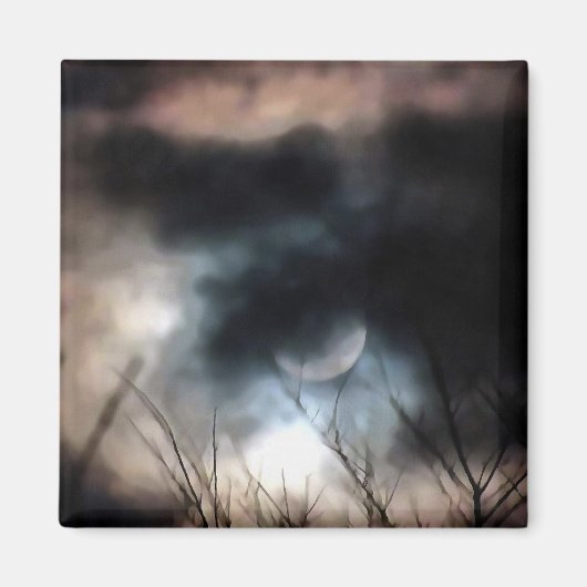Aimant L'Art Solstice D'Hiver De La Plus Longue Nuit (Devant)