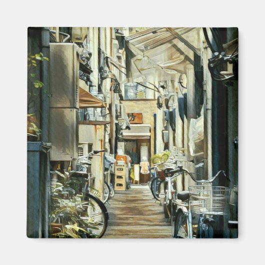 Aimant L'artisanat du vélo (Devant)