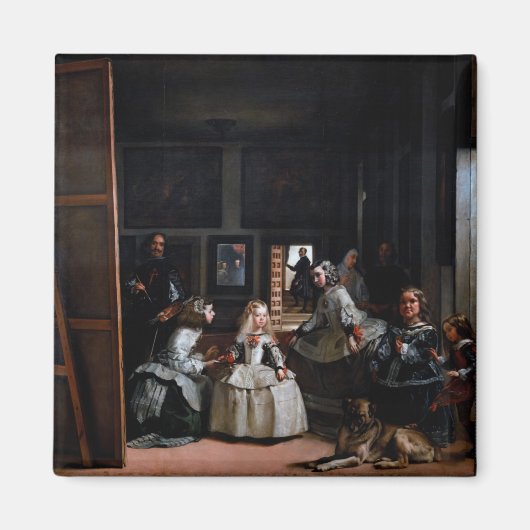 Aimant Las Meninas, Les servantes d'honneur, Diego Velazq (Devant)