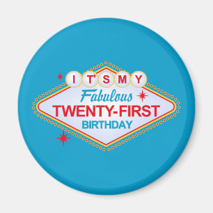 Aimant Las Vegas 21e anniversaire