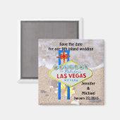 Aimant Las Vegas 9th Island Enregistrer la date (Recto/Verso)
