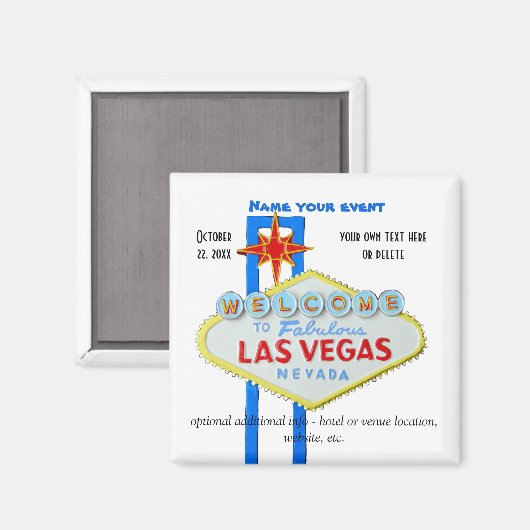 Aimant Las Vegas Custom Event (Recto/Verso)
