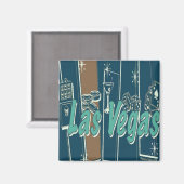 Aimant Las Vegas Retro (Recto/Verso)