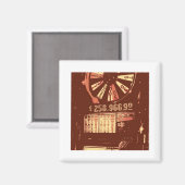 Aimant Las Vegas Slots Pop Art (Recto/Verso)