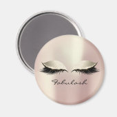 Aimant Lashes de maquillage pour filles blanches Nom Yeux (Recto/Verso)