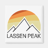 Aimant Lassen Peak California Retro (Devant)