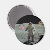 Aimant L'astronaute Apollo 17 dans la vallée du Littrow T (Recto/Verso)