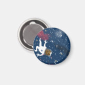 Aimant L'astronaute de la promenade Spacewalking Among St (Recto/Verso)