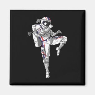 Aimant L'astronaute Muay Thai Boxing Karate Kickboxing Ma