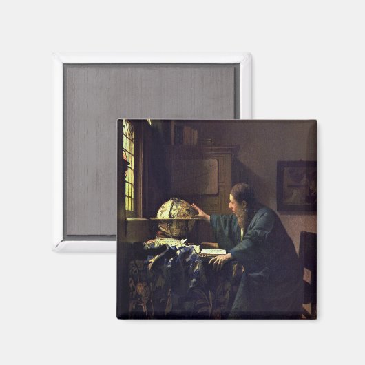 Aimant L'astronome par Johannes Vermeer (Recto/Verso)