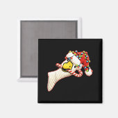 Aimant Latch Hook Faux Yarn Funny Goose Christmas Crochet (Recto/Verso)