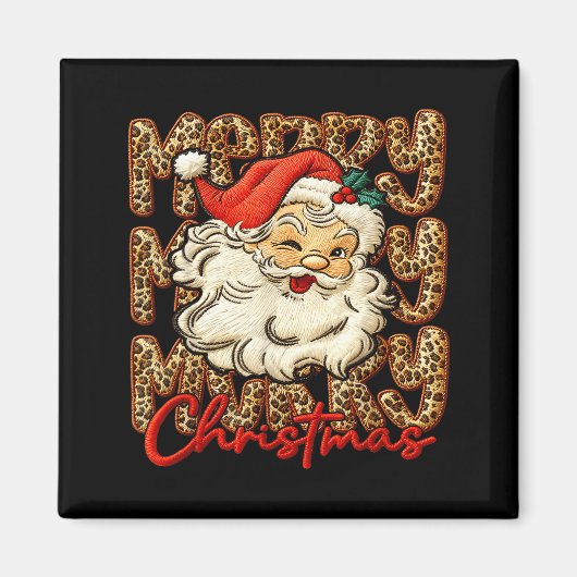 Aimant Latch Hook Yarn Crochet Coquette Merry Christmas (Devant)