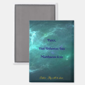 Aimant Latin Fiat Volontaire Tua Matthew 6:10 (Recto/Verso)