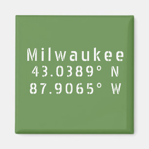 Aimant Latitude et longitude Milwaukee