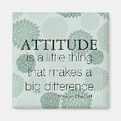 Aimant L'Attitude Des Fleurs Vertes (Devant)