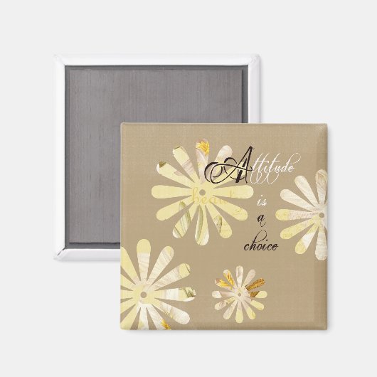 Aimant L'attitude est un choix (Recto/Verso)