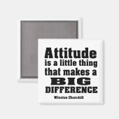 Aimant L'attitude fait une grande différence (Recto/Verso)