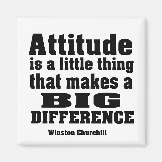 Aimant L'attitude fait une grande différence (Devant)