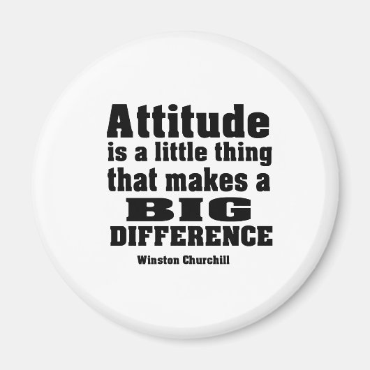 Aimant L'attitude fait une grande différence (Devant)
