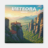 Aimant L'aube de Meteora Grèce (Devant)