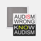 Aimant L'Audisme Est Faux. (Recto/Verso)