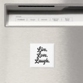 Aimant Laugh Love Live Retro Méditation Mineure Positivit (In Situ (Lave-vaisselle))