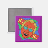 Aimant Laughing Man (Artiste Auto-Portrait) (Recto/Verso)