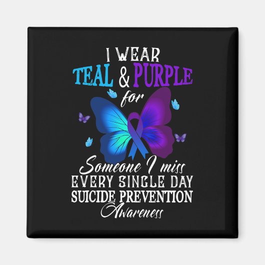 Aimant Lauréats turquoises et violets de la prévention du (Devant)