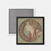 Aimant Laurel par Alphonse Mucha (Recto/Verso)