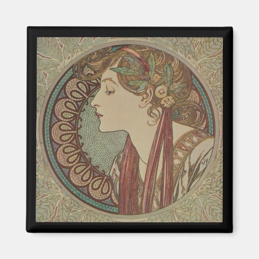 Aimant Laurel par Alphonse Mucha (Devant)