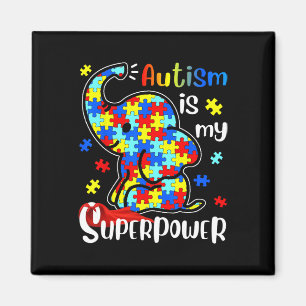 Aimant L'autisme des enfants est ma superpuissance mignon