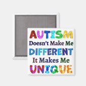 AIMANT L'AUTISME ME REND UNIQUE (Recto/Verso)