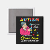 Aimant L'autisme ne vient pas avec une grand-mère manuell (Recto/Verso)