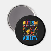 Aimant L'Autisme N'Est Pas Un Handicap, C'Est Un Différen (Recto/Verso)