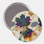 Aimant L'automne laisse les couleurs royales (Recto/Verso)