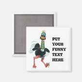 Aimant L'autruche arctique à la course (Recto/Verso)