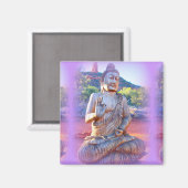 Aimant lavande aura buddha (Recto/Verso)