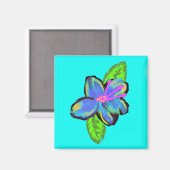 Aimant Lavande bleu jaune jaune (Recto/Verso)