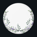 Aimant Lavande et Eucalyptus<br><div class="desc">Un design élégant et vintage avec eucalyptus et lavande peint en aquarelle romantique.</div>