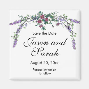 Aimant lavande rose vintage eucalyptus