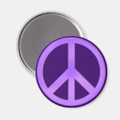 Aimant Lavande sur le panneau de Paix Violet foncé (Recto/Verso)
