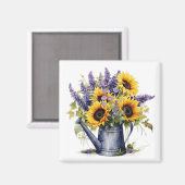 Aimant Lavande & Tournesols (Recto/Verso)