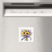 Aimant Lavande & Tournesols   (In Situ (Lave-vaisselle))