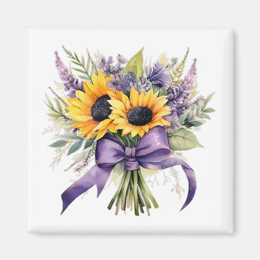 Aimant Lavande & Tournesols   (Devant)